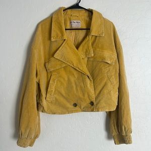 FREE PEOPLE CROPPED BOMBER JACKET